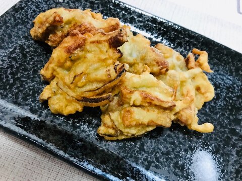 揚げ焼きで簡単＊しらすとちくわのかき揚げ